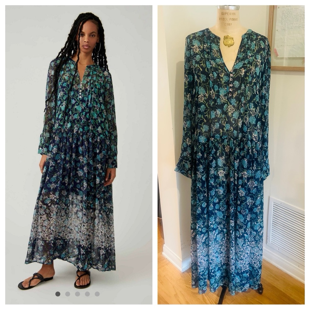 Free People “See It Through” Maxi Dress Size M (runs large), NWT